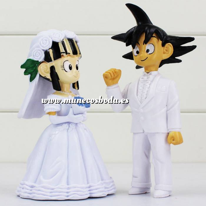 Goku Y Chichi figura especial tartas de bodas Dragon Ball Z 8 cm 